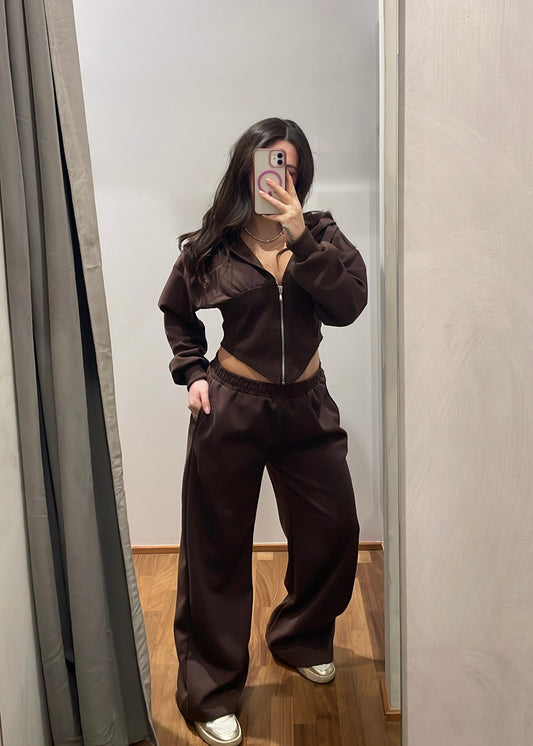 Set Tuta Corsetto Marrone