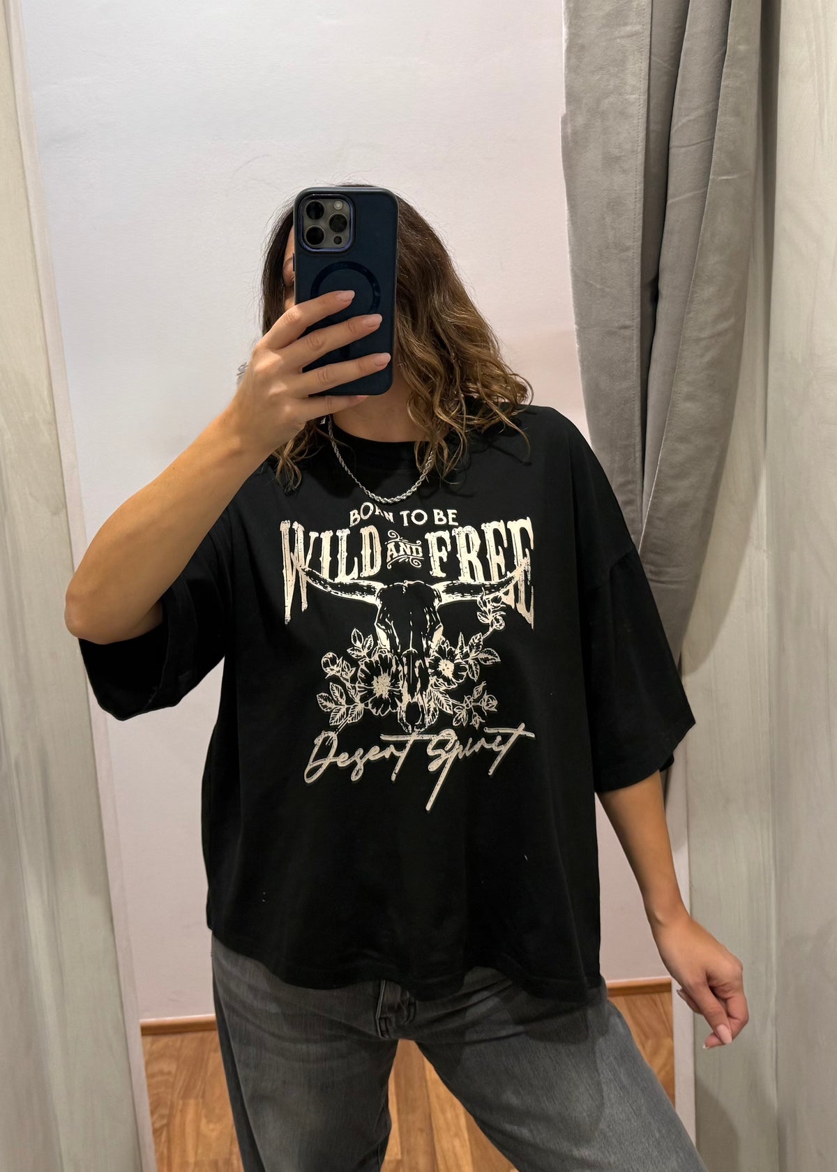 T-shirt over “WILD&FREE” | più colori - Susy Mix