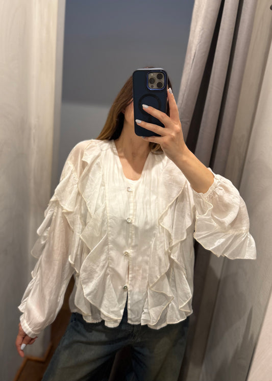 CAMICIA CON VOLANT (più colori) - SUSY MIX - MARYGIÒ