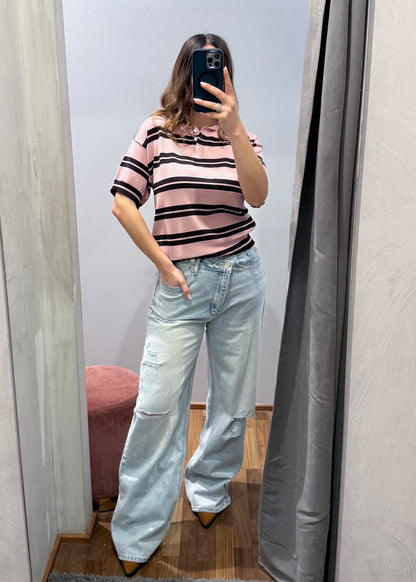 Jeans Asimmetrico Strappi - SUSY MIX - MARYGIÒ