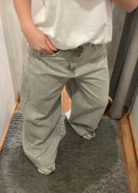 JEANS GIUSY GRIGIO - TENSIONE IN