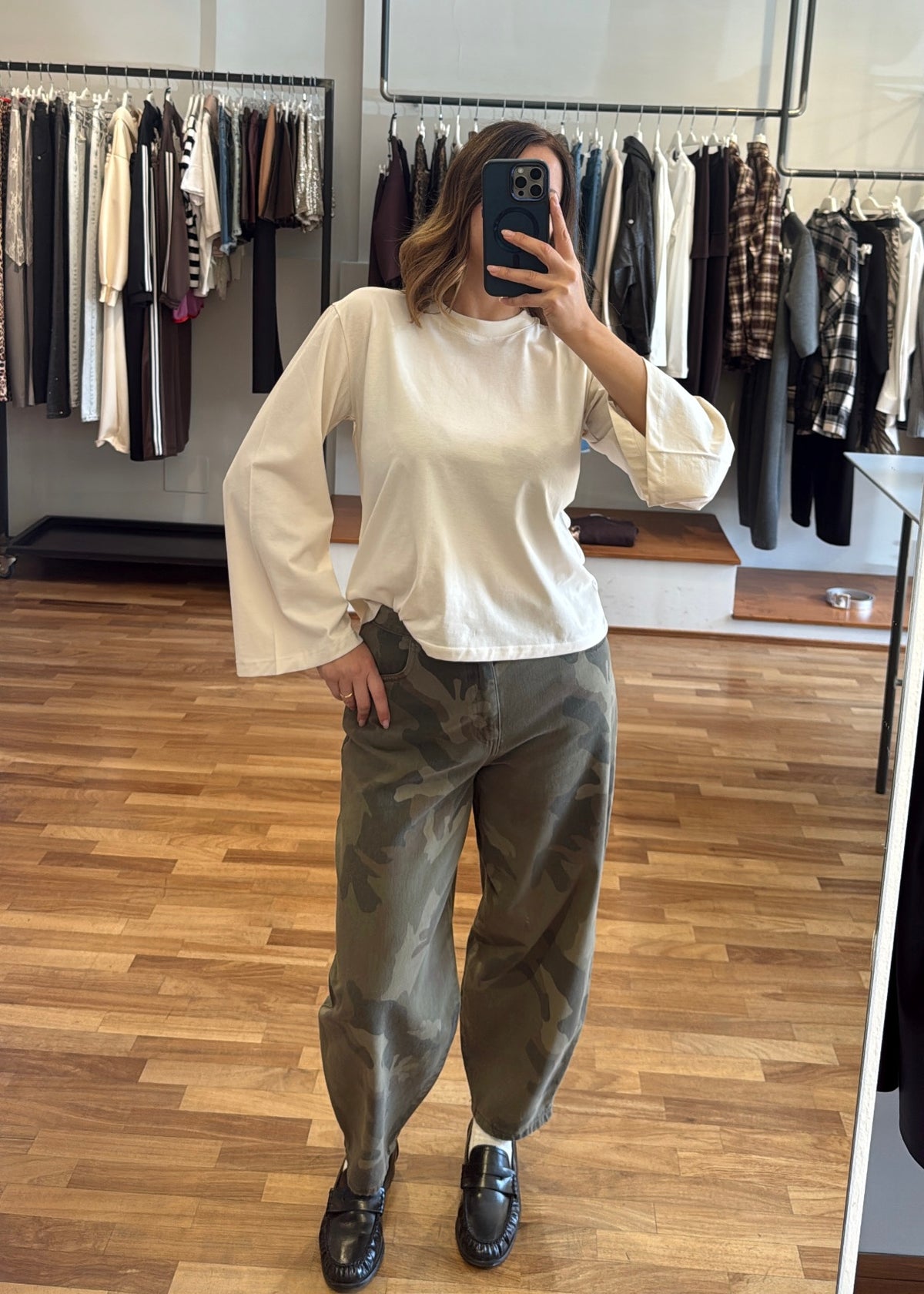 Jeans barrel-fit mimetico - Susy Mix