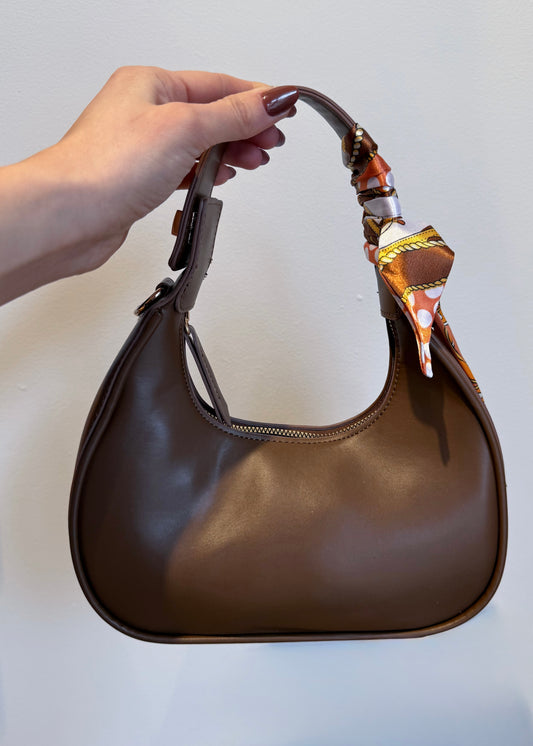Borsa Mezza Luna Marrone - MARYGIÒ