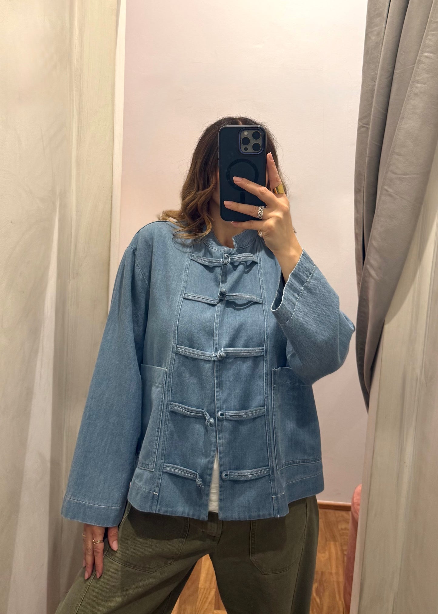 Giacca in Denim con Alamari - SUSY MIX