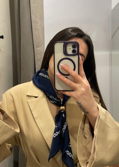 GIACCA BEIGE MONOPETTO CON BANDANA - TENSIONE IN - MARYGIÒ
