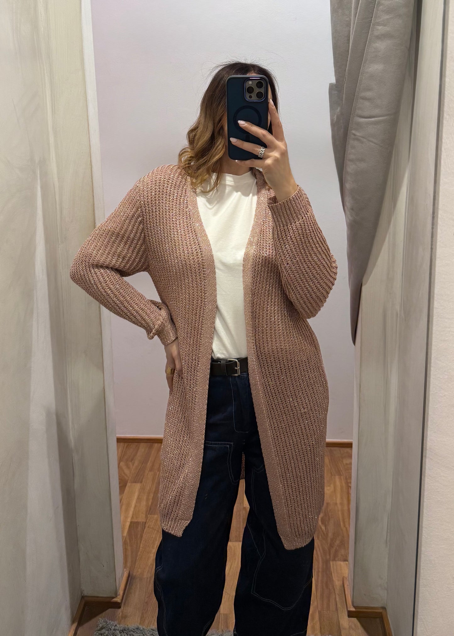 Cardigan Lurex Rosa - SUSY MIX - MARYGIÒ
