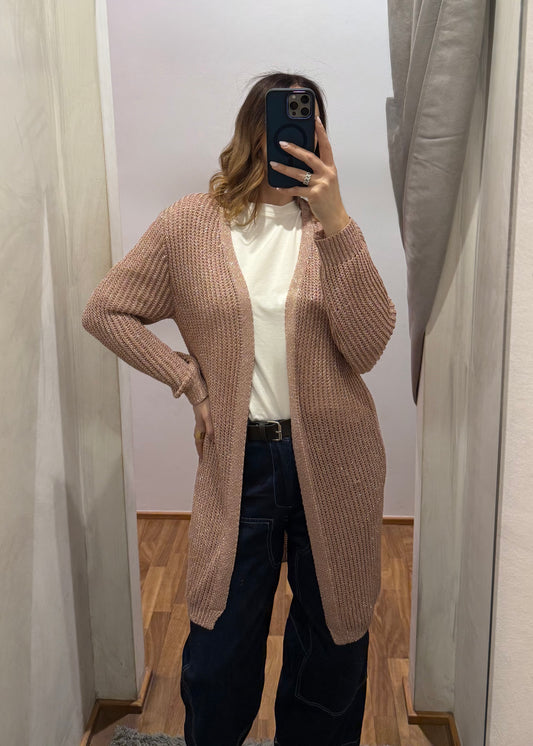 Cardigan Lurex Rosa - SUSY MIX