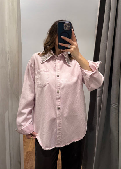 Camicia Denim Rosa - SUSY MIX - MARYGIÒ