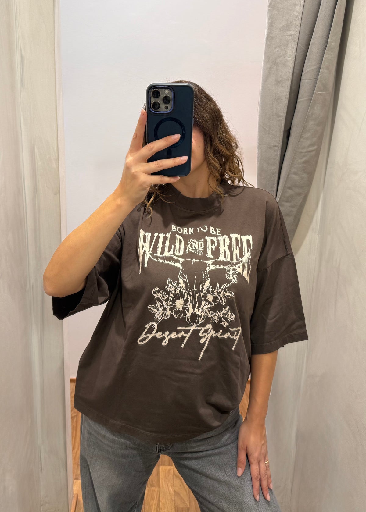 T-shirt over “WILD&FREE” | più colori - Susy Mix