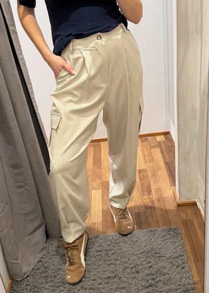 Pantalone Tasconato Beige - SUSY MIX - MARYGIÒ