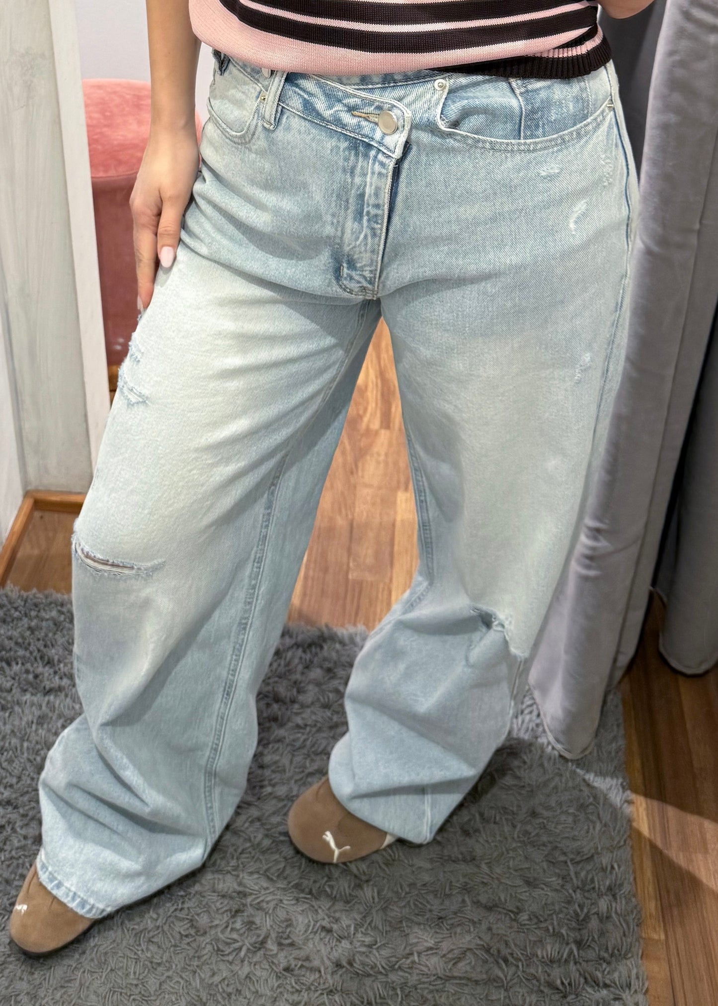 Jeans Asimmetrico Strappi - SUSY MIX - MARYGIÒ