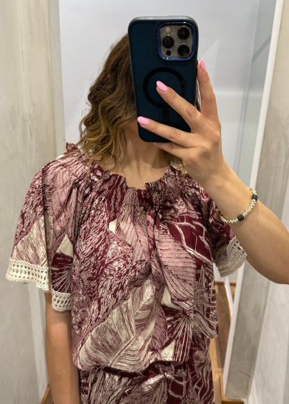 COMPLETO TOP E PANTALONE FANTASIA BATIK - SUSY MIX - MARYGIÒ