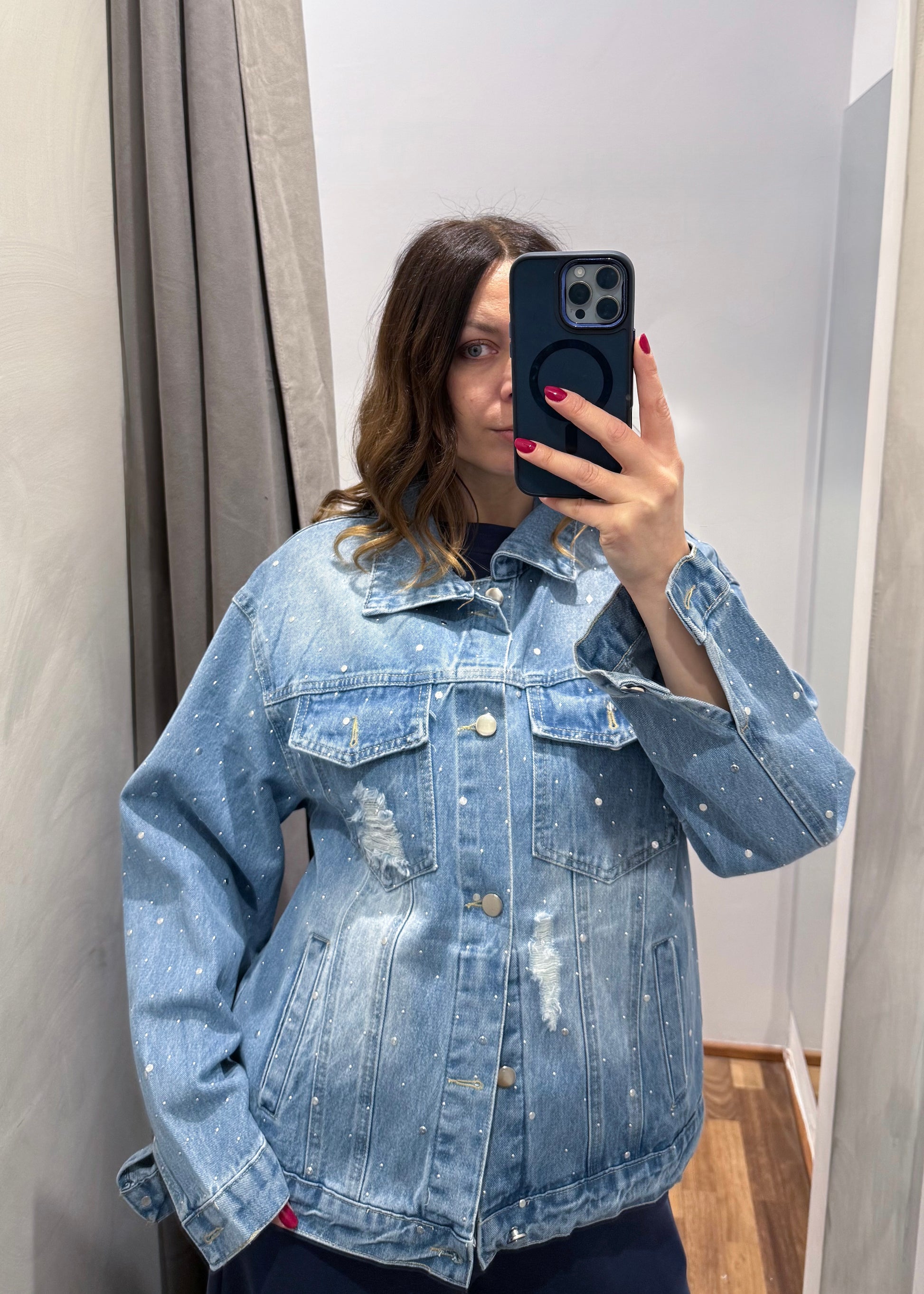 Giubbino Jeans con Borchie di Strass - SUSY MIX - MARYGIÒ