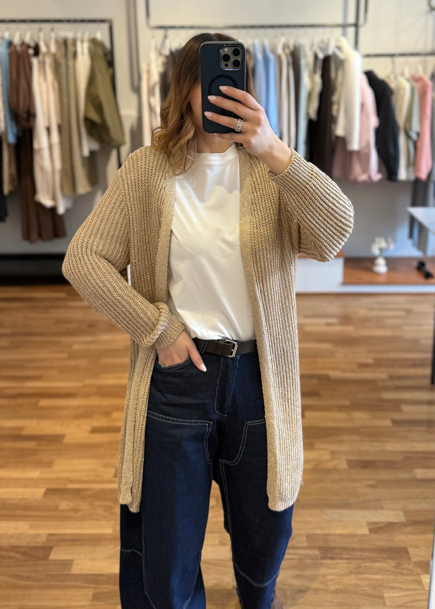 Cardigan Lurex Oro - SUSY MIX - MARYGIÒ