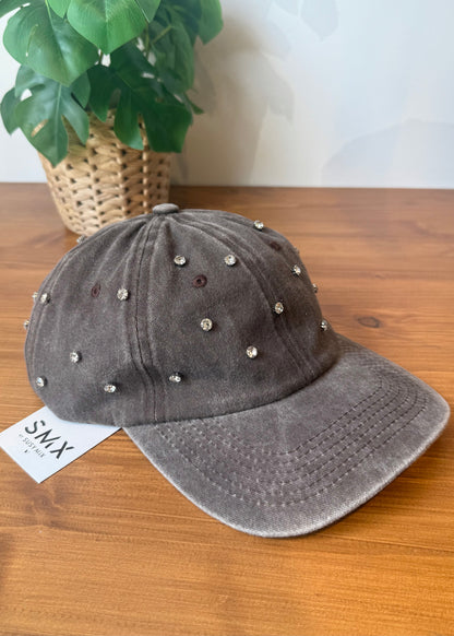 Cappello Baseball Denim e Strass
