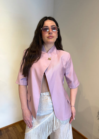 Giacca un Bottone Rosa - SUSY MIX - MARYGIÒ