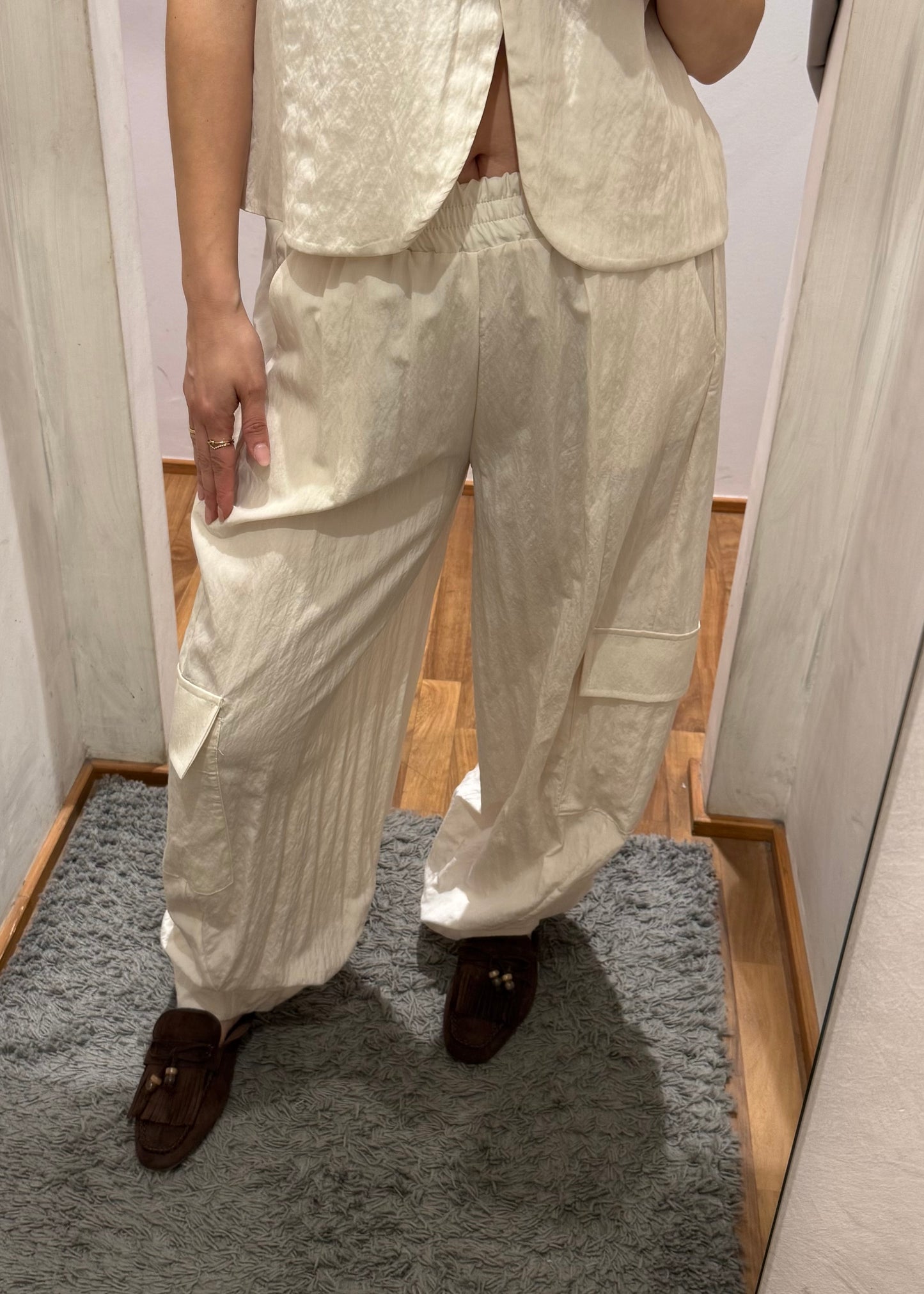 Completo Gilet e Pantalone Panna - SUSY MIX - MARYGIÒ