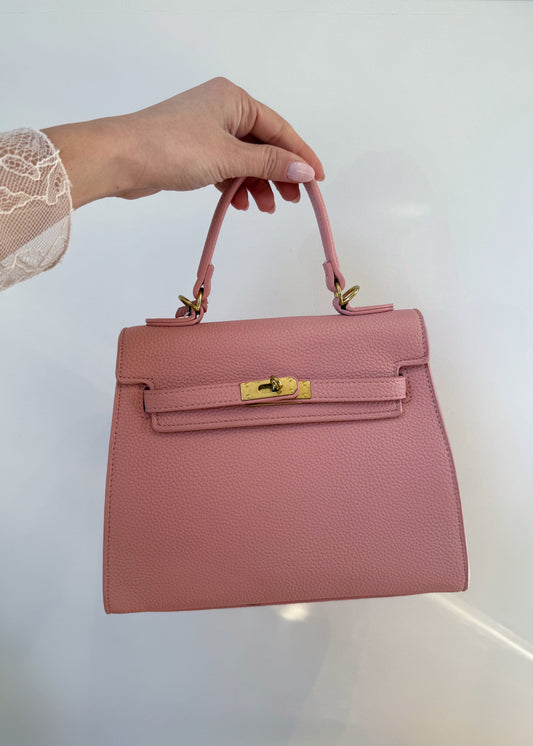 Borsa “Kelly” Media Ecopelle Rosa - MARYGIÒ