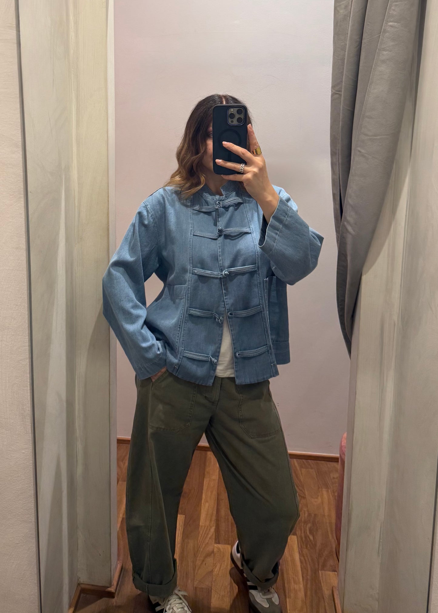Giacca in Denim con Alamari - SUSY MIX