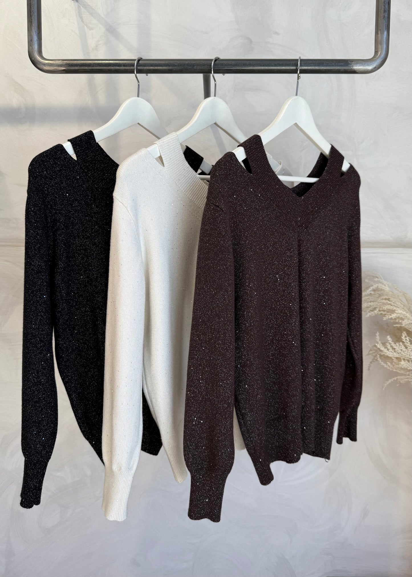 Maglia Cut Out Lurex | più colori - SUSY MIX