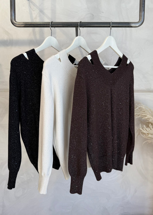 Maglia Cut Out Lurex | più colori - SUSY MIX