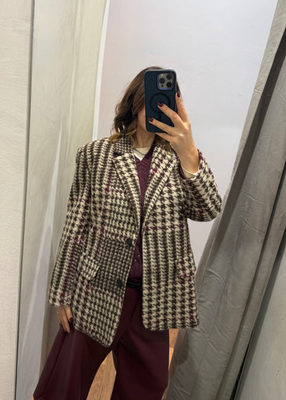 Giacca Over Pied De Poule -SUSY MIX