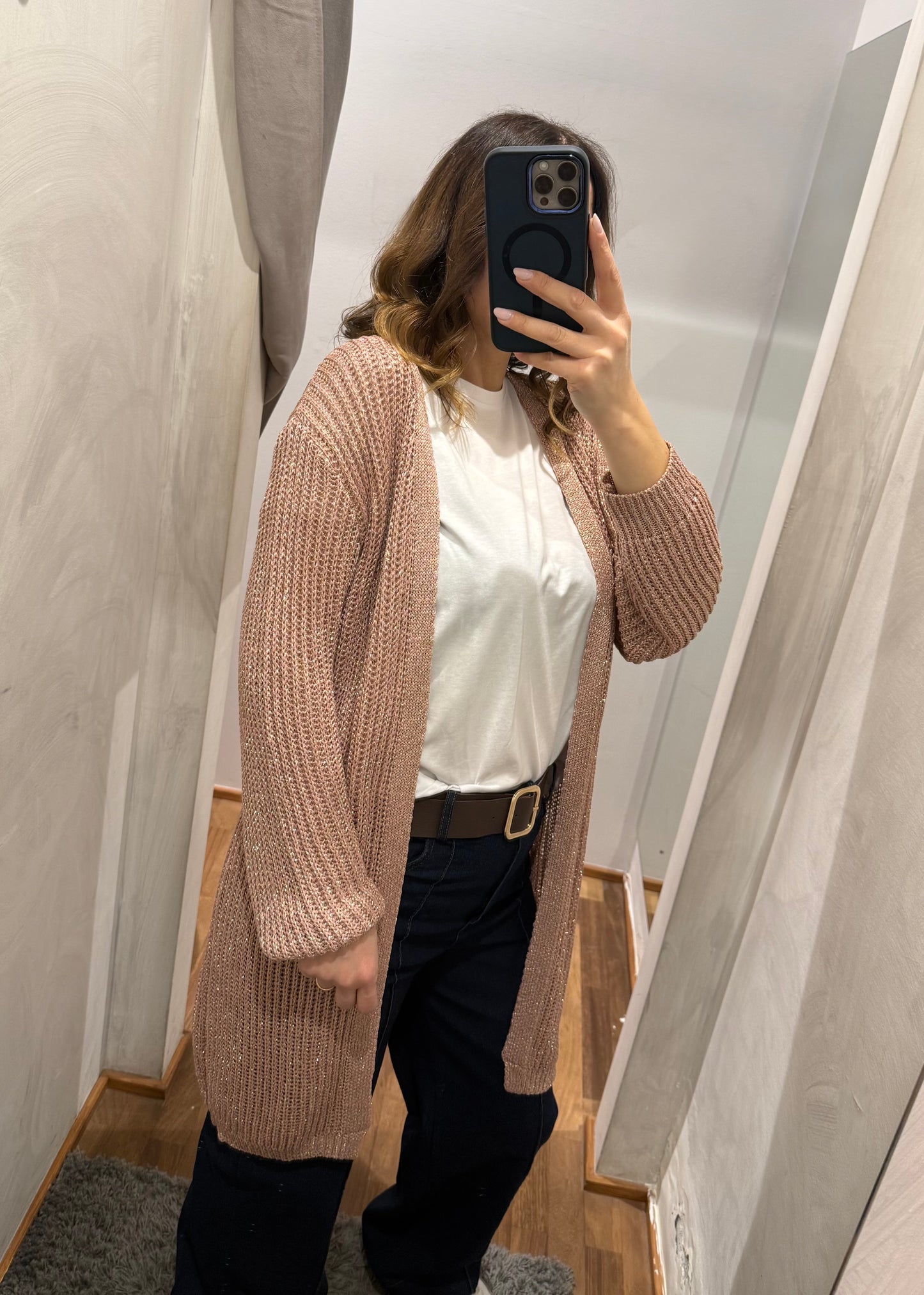 Cardigan Lurex Rosa - SUSY MIX - MARYGIÒ