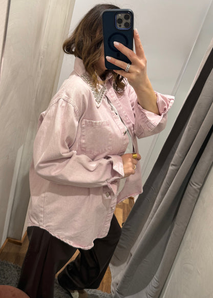 Camicia Denim Rosa - SUSY MIX - MARYGIÒ