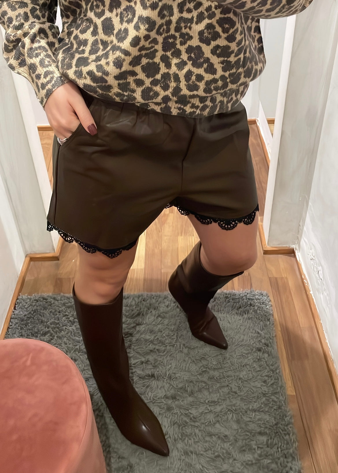 Short Ecopelle e Pizzo | più colori