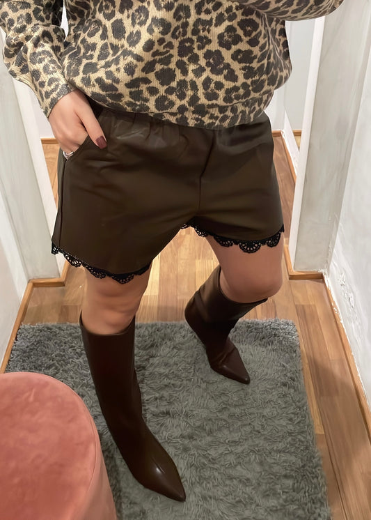 Short Ecopelle e Pizzo | più colori