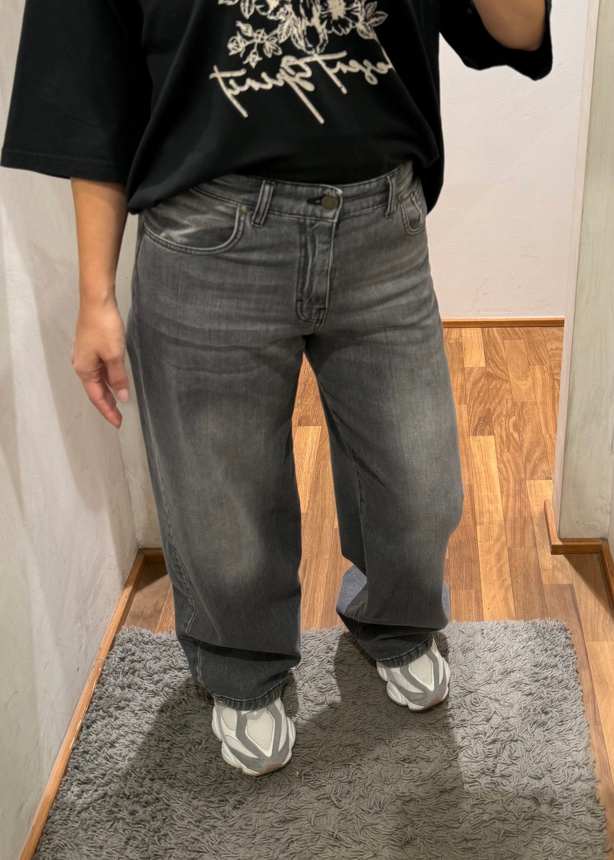 Jeans wide leg Grigio - Susy Mix