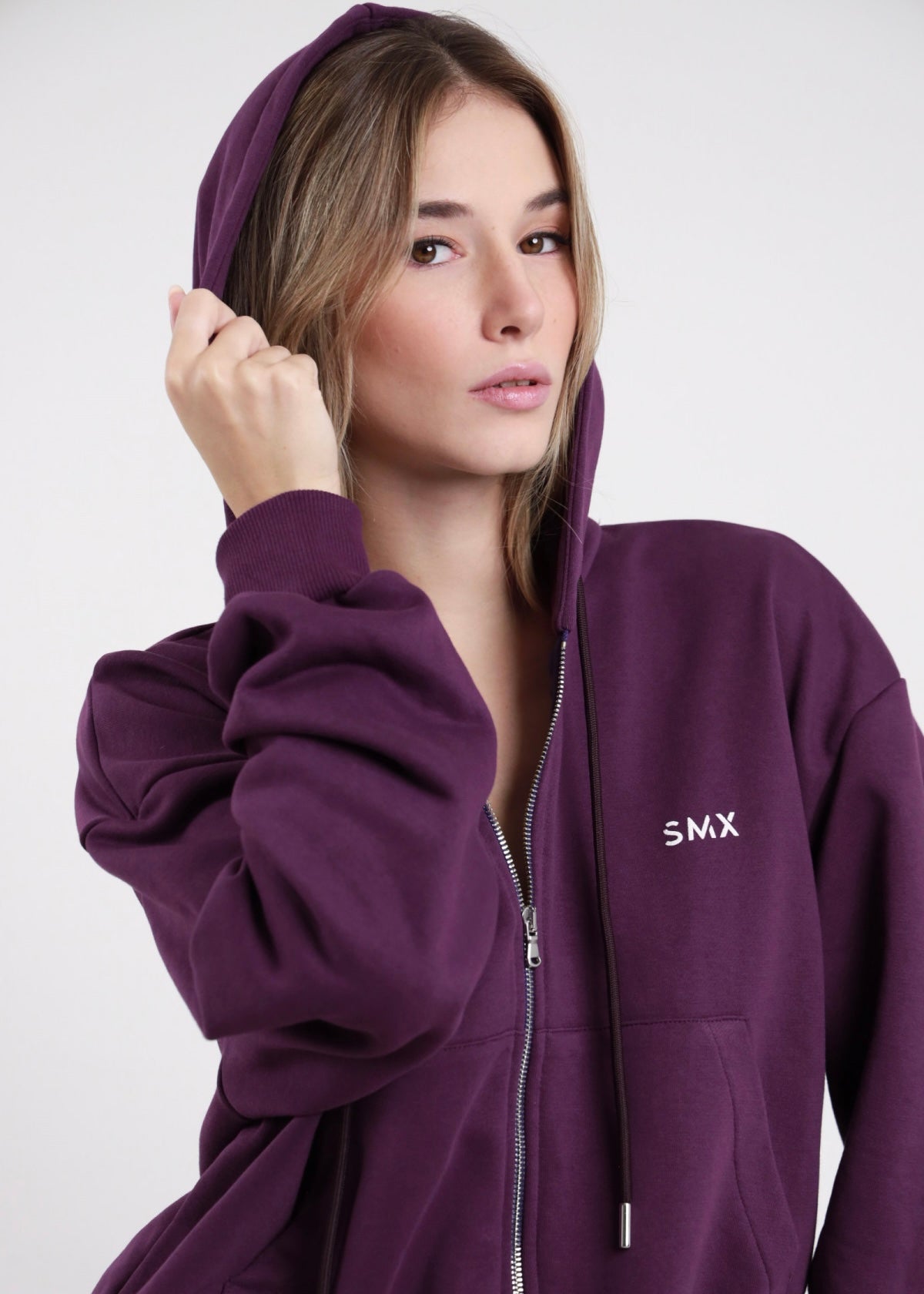 Felpa zip limited edition Plum - Susy Mix