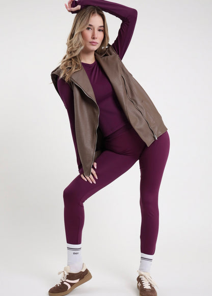 Leggins limited edition Plum - Susy Mix